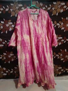 Pink Tie-Dye Kurta