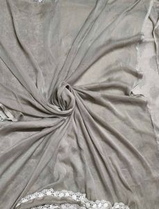 Women Grey Cotton Chikankari Embroidery Suit Set
