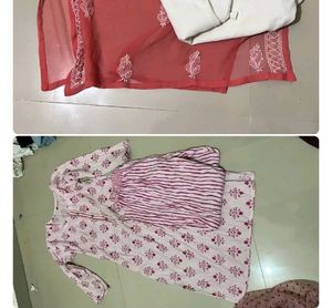 COMBO 3 CHIKANKARI KURTI SETS🎀