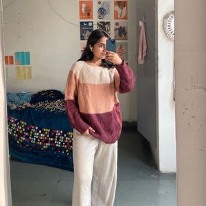 Color Block Knit Sweater