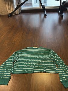 Striped Bongo crop Tee