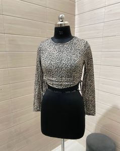 Shein Animal Print Crop Top