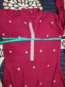 Round Collar Neck Long Kurtas For Women