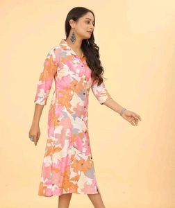 Floral Print Shirt Dress