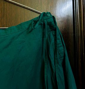 Emerald Green Floral Print Fabric