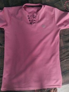 Pink Striped T-Shirt