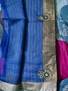 Elegant Blue Saree