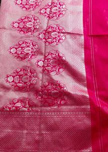 Pink Banarasi Silk Saree