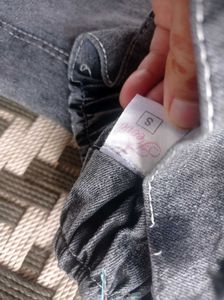 Gray Wash Cargo Jeans