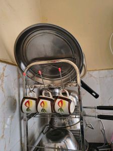 Kitchen Utensil Rack with Cookware
