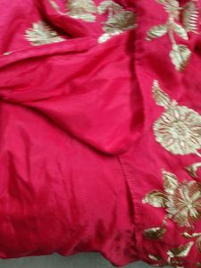 Pink Kurti with Gold Embroidery