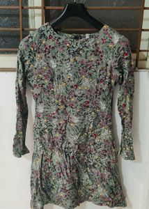 Floral Print Mini Dress