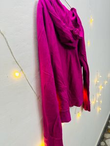 Pink Jacket With Hoodie