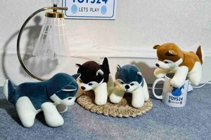 Cute Plush Husky Puppy