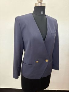 Navy Blazer with Gold Buttons