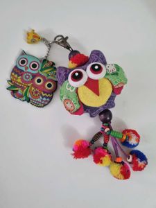 Chumbak Owls & Mini elephant keychains