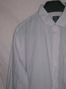 Blue White Linen Shirt