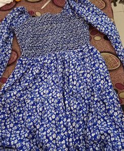 Blue A Line Dress