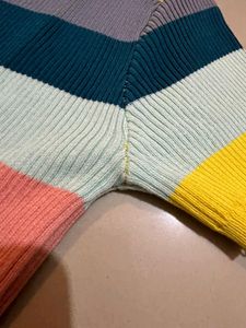 Crop Top rainbow multicoloured