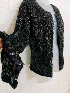 ORIGINAL H&amp;M BRANDED BLACK SEQUENCE SHRUGS