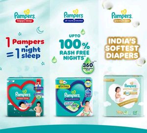 Pant Style Large Diapers + 3 Free Feather Diaper