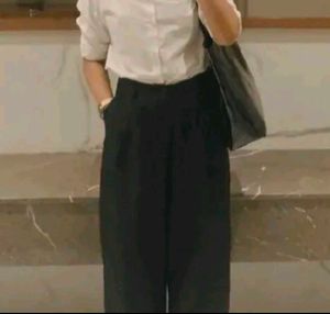 Savana Black Wide Leg Trouser