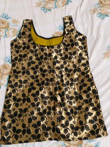 Golden Short kurti