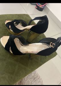 Black &amp; Gold Heels