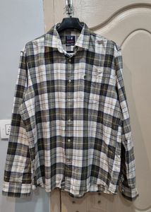 Checked Button-Down Shirt
