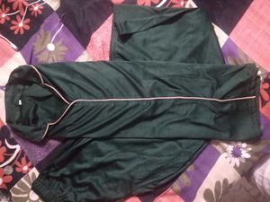 Green Satin Pajama Set