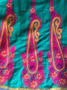 Green Embroidered Kurta