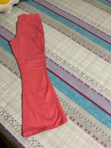 Forever-21 Bootcut Coral Pink Pants