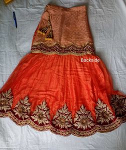 Designer Embroidered Lehenga Choli Double Shaded