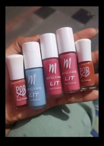 My Glamm 5 Nail Paints Combo