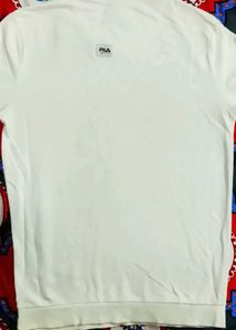 Fila White Crewneck Sweatshirt Size L