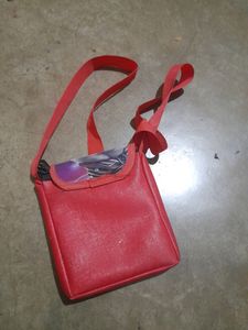Red 3D Sling Bag