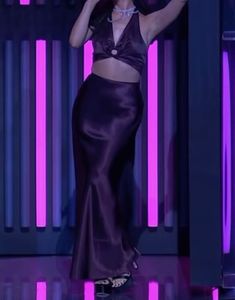 Ariana Grande Inspired Satin Co-ord Set