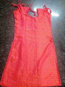 Mild Orange With Pink Shaded Kurta [Customized]