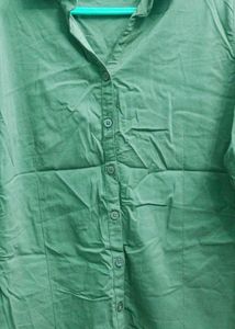 Green Button-Down Shirt