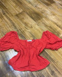 H&amp;M Bright Orange Top