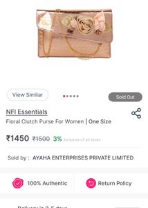 Elegant Rose Gold Clutch