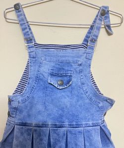 Denim Dungree Dress