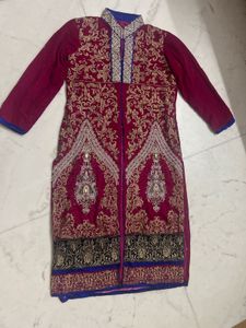 beautiful velvet kurti