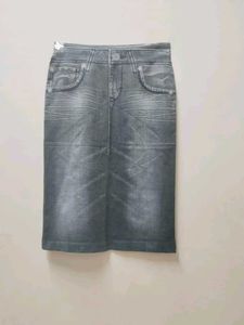 Denim Look Skirt