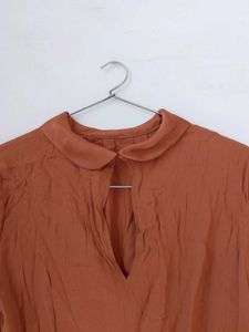 Brown Long Sleeve Top