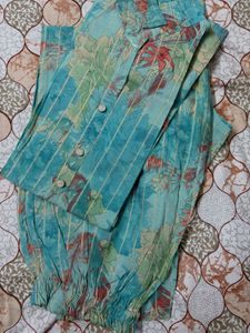 Elegant Sea Green Co-ord Set – Chic Comfort