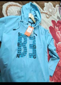 Blue Graphic Hoodie
