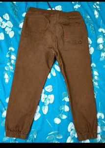 Brown Casual Jogger Pants