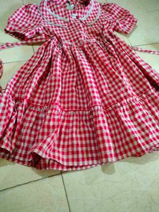 Kawaii ruffle gingham Mini Dress 💋🍒🍷🎌🏮📍💌