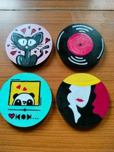 Hand-Painted Fridge Magnets